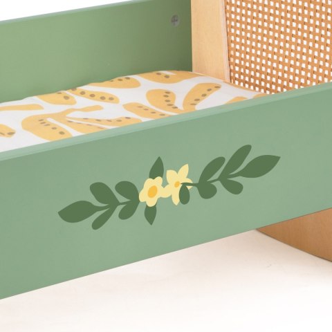 CLASSIC WORLD Drewniana Kołyska Vintage Łóżeczko dla Lalek