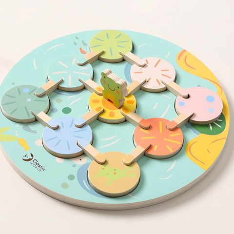 CLASSIC WORLD Gra Sensoryczna Liść Lotosu Dopasuj Kształty i Kolory