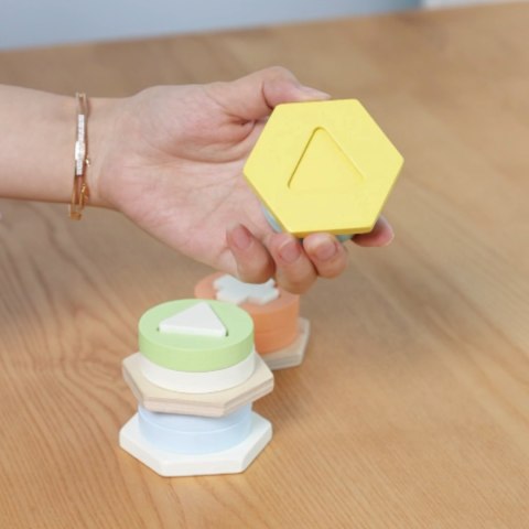 CLASSIC WORLD Sorter Montessori Kształtów i Kolorów Układanka Wieża