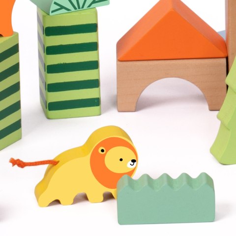 CLASSIC WORLD Zestaw Drewnianych Klocków Leśny Świat 50 el.