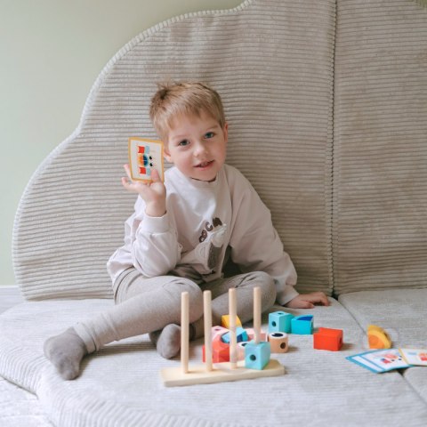 TOOKY TOY Kreatywne Drewniane Klocki Przestrzenne 3d Krab