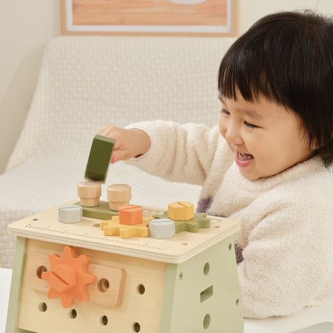 VIGA PolarB Mini Warsztat 2w1 Skrzynka z Narzędziami Zestaw Drewniany