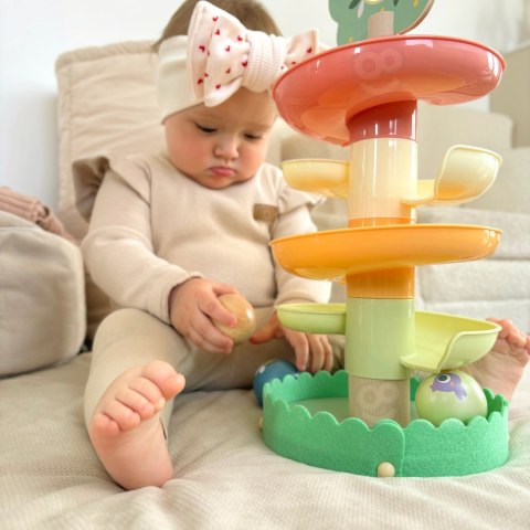 WOOPIE GREEN Drewniany Kulodrom Tor Kulkowy Sensoryczny Edukacyjny 6 el.