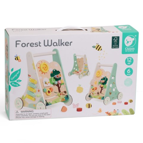 CLASSIC WORLD Drewniany Pchacz Multifunkcyjny 8w1 "Leśny Chodzik"