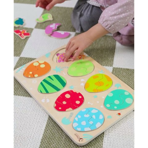 CLASSIC WORLD Drewniana Układanka Jajka Dinozaurów