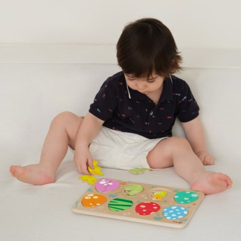 CLASSIC WORLD Drewniana Układanka Jajka Dinozaurów