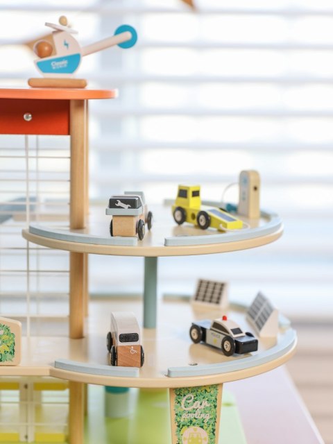 CLASSIC WORLD Drewniany 3 Poziomowy Garaż XL z Windą "Eko Strefa"