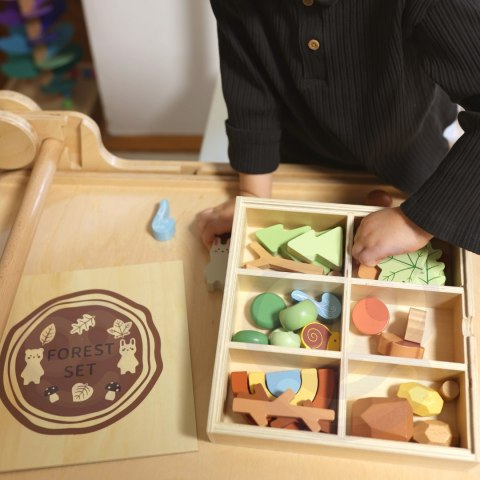 TOOKY TOY Zestaw Leśny Układanka w Stosy Klocki Figurki
