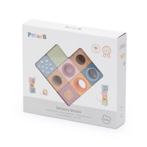 VIGA Drewniane Klocki Sensoryczne PolarB