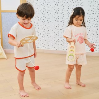 VIGA Drewniany Zestaw Paletek do Gry Złap Piłkę z Punktacją