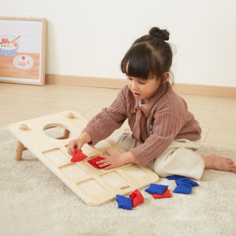 Viga Gra Zręcznościowa 2w1 Kółko i Krzyżyk + Cornhole - Rzut Do celu