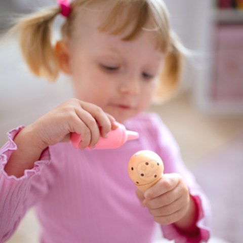 WOOPIE GREEN Drewniana Lodziarnia Sklepik Zestaw z Lodami Stragan 16 EL