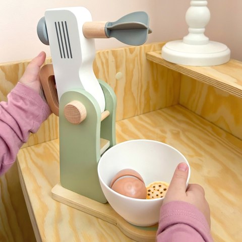 WOOPIE GREEN Drewniany Mikser Kuchenny Blender z Akcesoriami 11 el.